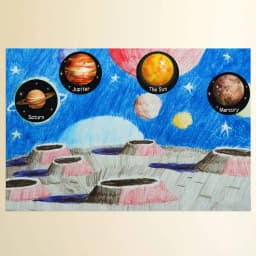 100-500 Pcs Round Universe Outer Space Stickers Solar System Earth Mars Jupiter Planet DIY Sealing Party Decals Stationery