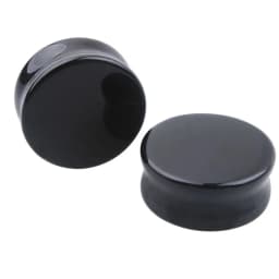 2pcs Stone Flesh Ear Plugs Tunnels Double Flare Ear Piercings Earrings Gauges Women Men Helix Lobe Labret Stretcher Body Jewelry