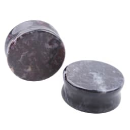 2pcs Stone Flesh Ear Plugs Tunnels Double Flare Ear Piercings Earrings Gauges Women Men Helix Lobe Labret Stretcher Body Jewelry