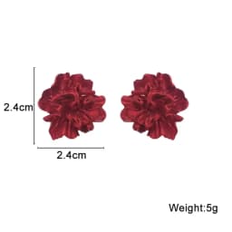 Red Color Women's Hanging Earrings Simulated Pearl Pendants Dangle Earrinsg for Girls Temperament Heart Drop Earrings Jewelry