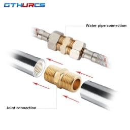 Brass Pipe Hex Nipple Fittings Quick Coupler Adapter 1/8 1/4 3/8 1/2 3/4 1 BSP Male to Males Thread Water Oil Gas Connectors