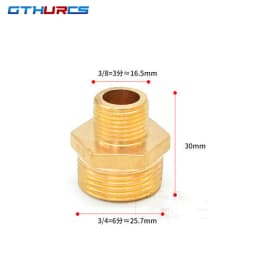 Brass Pipe Hex Nipple Fittings Quick Coupler Adapter 1/8 1/4 3/8 1/2 3/4 1 BSP Male to Males Thread Water Oil Gas Connectors