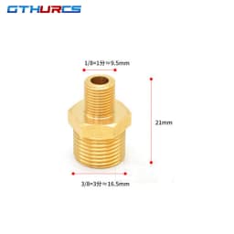 Brass Pipe Hex Nipple Fittings Quick Coupler Adapter 1/8 1/4 3/8 1/2 3/4 1 BSP Male to Males Thread Water Oil Gas Connectors