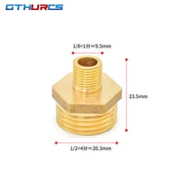 Brass Pipe Hex Nipple Fittings Quick Coupler Adapter 1/8 1/4 3/8 1/2 3/4 1 BSP Male to Males Thread Water Oil Gas Connectors