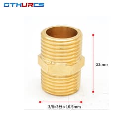 Brass Pipe Hex Nipple Fittings Quick Coupler Adapter 1/8 1/4 3/8 1/2 3/4 1 BSP Male to Males Thread Water Oil Gas Connectors