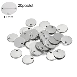 10-50Pcs Gold Stainless Steel Customized Dog Tag Heart-Shaped Oval Blanks Charm Pendant Charms For DIY Jewelry Making Supplies