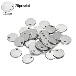 10-50Pcs Gold Stainless Steel Customized Dog Tag Heart-Shaped Oval Blanks Charm Pendant Charms For DIY Jewelry Making Supplies