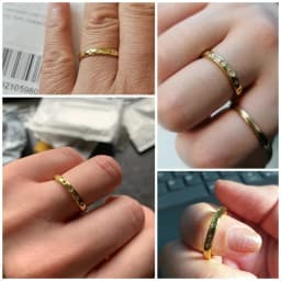Huitan Korean Style Simple Metal Rings for Women Inlaid Shiny CZ Stone Daily Wearable Accessories Versatile Lady Finger Jewelry