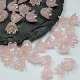 50PCS 9X11MM Imitation Pearl Material Flower Shape Beads For Handmade Crafts Jewelry Decoration Making Acrylic Stamen Beads