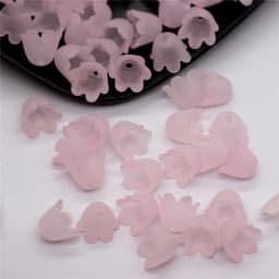 50PCS 9X11MM Imitation Pearl Material Flower Shape Beads For Handmade Crafts Jewelry Decoration Making Acrylic Stamen Beads