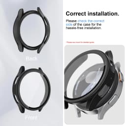 Glass+PC Case for samsung Galaxy watch 7 6 5 4 44mm 40mm Accessories all-around Anti-fall bumper cover watch7 4 Screen protector