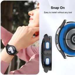 Glass+PC Case for samsung Galaxy watch 7 6 5 4 44mm 40mm Accessories all-around Anti-fall bumper cover watch7 4 Screen protector