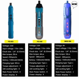 Cordless Electric Screwdriver Rechargeable 1300mah Lithium Battery Mini Drill 3.6V Power Tools Set Household Maintenance Repair