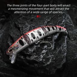 ALLBLUE Professional Jointed Swimbait 70mm 90mm Sinking Minnow Fishing Lure Jerkbait Artificial Hard Baits for Pike Bass Perch
