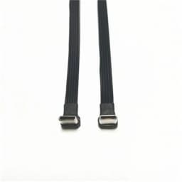 Type C to USB-C 90 Degree Angled Adapter Cable Power Bank Flexible Cable PD Cable Charging Cable USB C Bend Flat Silicone Cable