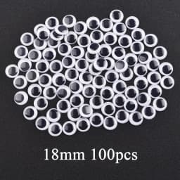 DIY Movable Eyes Simulation Animal Eyeball Black White Color Self-Adhesive Doll Eye Kindergarten Children Craft Supplies