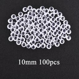 DIY Movable Eyes Simulation Animal Eyeball Black White Color Self-Adhesive Doll Eye Kindergarten Children Craft Supplies