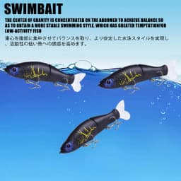 Slow Sinking SwimBaits Fishing Lures 30G Whopper Vibration Soft Tail or Pike And Bass Hard Baits Isca Artificiall Accessories