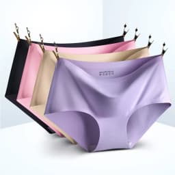 10Pcs Women's Underwear Cool Breathable Underwear Comfortable Antibacterial Underwear Women Multi Color Seamless Fashionable