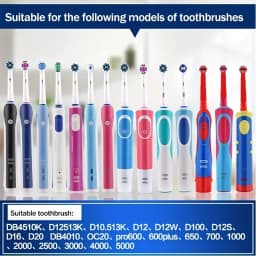4-20pcs Brush Head Nozzles for Braun Oral B Electric Toothbrush Replacement Head Refill Sensitive Clean Cross Action for Oralb