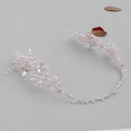 Silver Color Leaf Pearl Headband Tiara For Bridal Hair Accessories Wedding Hair Band Crystal Pearl Tiaras and Brides Headpieces