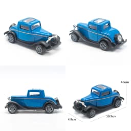 1:43 Alloy Vintage Diecast Car Ford A 1931 Model Car Classic Pull Back Car Model Miniature Vehicle Replica Gift For Kids Adults