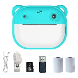 Children Thermal Print Camera Toy Wireless Bluetooth Inkless Instant Print Photo Note Camera Kids Early Education Study Toy Gift