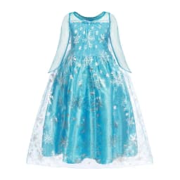 Disney Kids Girls Cosplay Frozen Elsa Anna Princess Dress Girl Mesh Ball Gown Carnival Birthday Clothes Snow Queen Elsa Costume