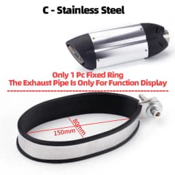 Universal Motorcycle Exhaust Clamp Exhaust Pipe Supporting Bracket Fix Ring Hanger For Yoshimura Sc Mivv Ak Ar Leovince Exhaust