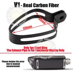 Universal Motorcycle Exhaust Clamp Exhaust Pipe Supporting Bracket Fix Ring Hanger For Yoshimura Sc Mivv Ak Ar Leovince Exhaust