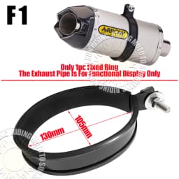 Universal Motorcycle Exhaust Clamp Exhaust Pipe Supporting Bracket Fix Ring Hanger For Yoshimura Sc Mivv Ak Ar Leovince Exhaust