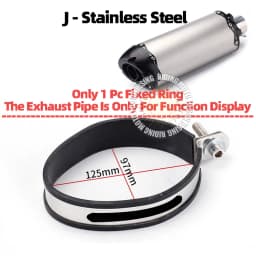 Universal Motorcycle Exhaust Clamp Exhaust Pipe Supporting Bracket Fix Ring Hanger For Yoshimura Sc Mivv Ak Ar Leovince Exhaust