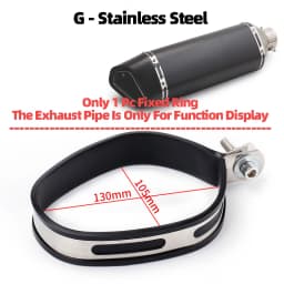 Universal Motorcycle Exhaust Clamp Exhaust Pipe Supporting Bracket Fix Ring Hanger For Yoshimura Sc Mivv Ak Ar Leovince Exhaust