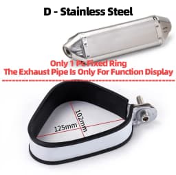 Universal Motorcycle Exhaust Clamp Exhaust Pipe Supporting Bracket Fix Ring Hanger For Yoshimura Sc Mivv Ak Ar Leovince Exhaust