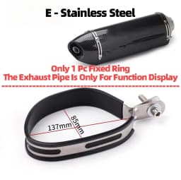 Universal Motorcycle Exhaust Clamp Exhaust Pipe Supporting Bracket Fix Ring Hanger For Yoshimura Sc Mivv Ak Ar Leovince Exhaust
