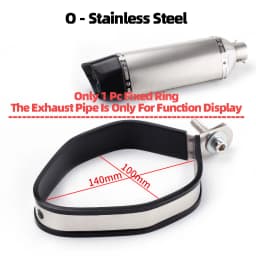 Universal Motorcycle Exhaust Clamp Exhaust Pipe Supporting Bracket Fix Ring Hanger For Yoshimura Sc Mivv Ak Ar Leovince Exhaust