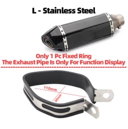 Universal Motorcycle Exhaust Clamp Exhaust Pipe Supporting Bracket Fix Ring Hanger For Yoshimura Sc Mivv Ak Ar Leovince Exhaust