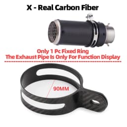 Universal Motorcycle Exhaust Clamp Exhaust Pipe Supporting Bracket Fix Ring Hanger For Yoshimura Sc Mivv Ak Ar Leovince Exhaust