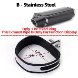 Universal Motorcycle Exhaust Clamp Exhaust Pipe Supporting Bracket Fix Ring Hanger For Yoshimura Sc Mivv Ak Ar Leovince Exhaust