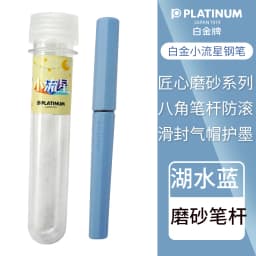 Japan Platinum upgraded frosted small meteor fountain pen octagonal slip seal gas cap a water stationery