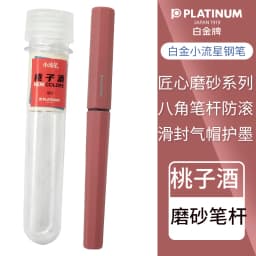 Japan Platinum upgraded frosted small meteor fountain pen octagonal slip seal gas cap a water stationery