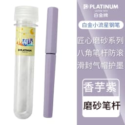 Japan Platinum upgraded frosted small meteor fountain pen octagonal slip seal gas cap a water stationery