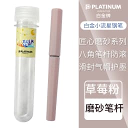 Japan Platinum upgraded frosted small meteor fountain pen octagonal slip seal gas cap a water stationery