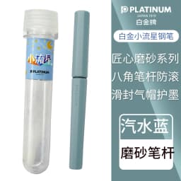Japan Platinum upgraded frosted small meteor fountain pen octagonal slip seal gas cap a water stationery
