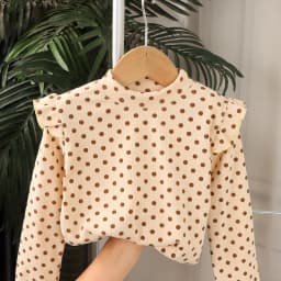 Kids Long Sleeved Undershirt Girls Cute Floral Dots T-shirt 2-10T Children Boys Sweet Tops Bottoming Shirt  t shirt for kids boy