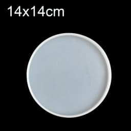 Transparent Fluid Arts Round Coaster Resin Casting Molds Silicone Epoxy Jewelry Pendant Agate Making Mould Tool DIY Accessories