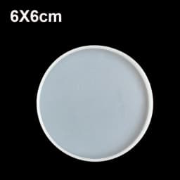 Transparent Fluid Arts Round Coaster Resin Casting Molds Silicone Epoxy Jewelry Pendant Agate Making Mould Tool DIY Accessories