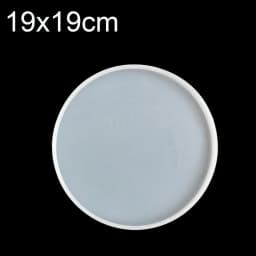 Transparent Fluid Arts Round Coaster Resin Casting Molds Silicone Epoxy Jewelry Pendant Agate Making Mould Tool DIY Accessories