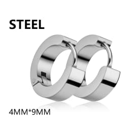 1Pair Punk Stainless Steel Spiky Thorn Stud Earrings For Women Men Ear Clips Funny Street Pop Hip Hop Gothic Jewelry Accessories