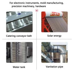 1M/Roll SUS304 304 Stainless Steel Strip 0.01-0.5mm Thick 20-100mm Width Metal Shim for Mold & Equipment